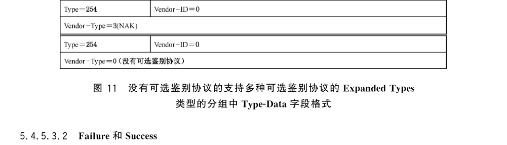 图 12 给出了 Failure 和 Success 分组的格式，分组中不包含 Data 字段。